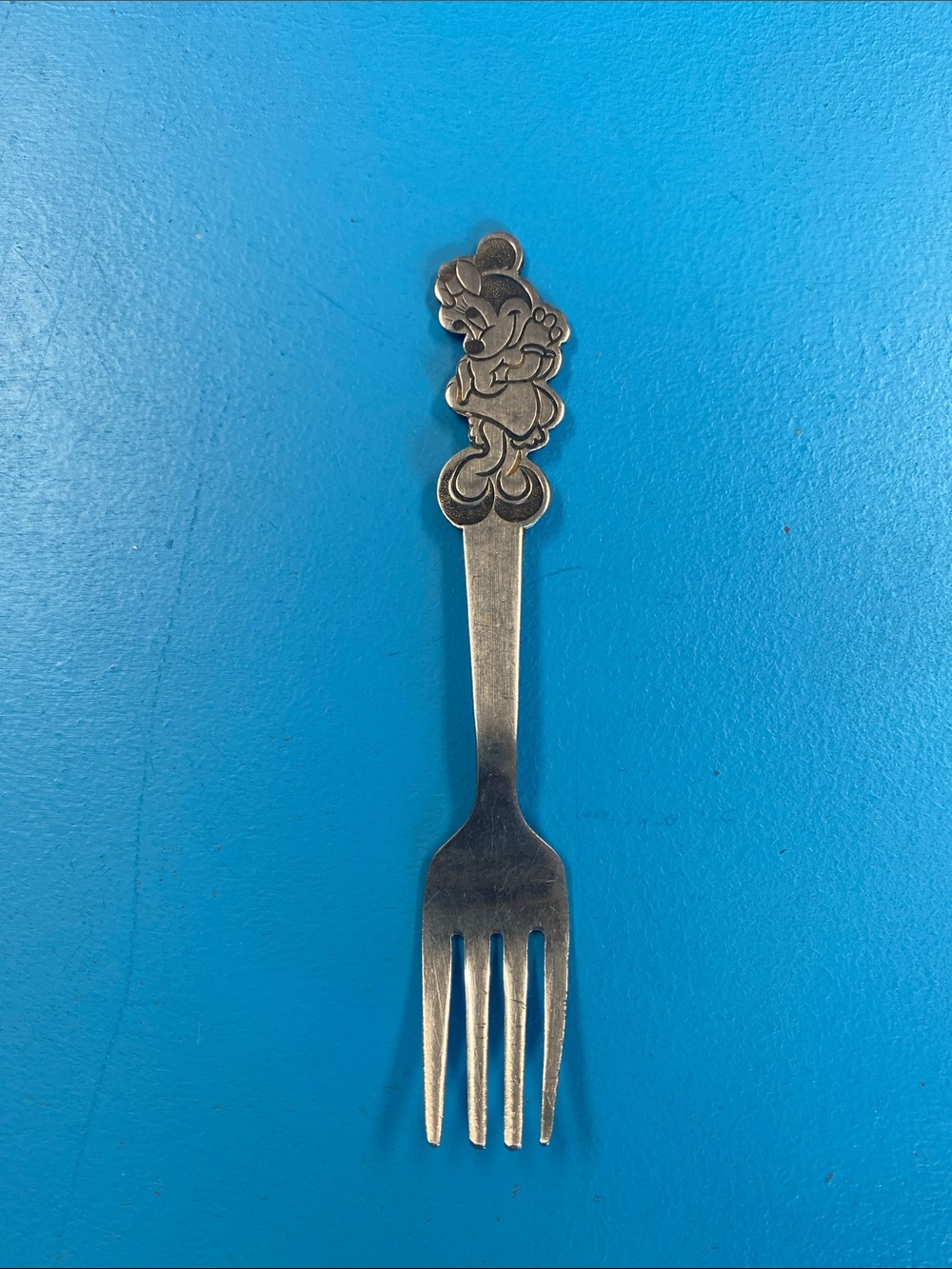 Disney Silver Minnie Mouse Kids Fork with Character Handle
